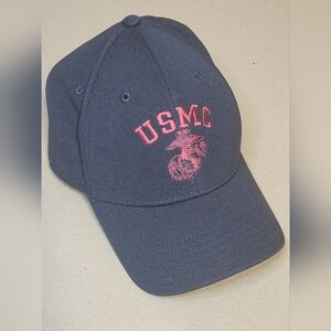 Under Armour Black and Red USMC Cap Sz L